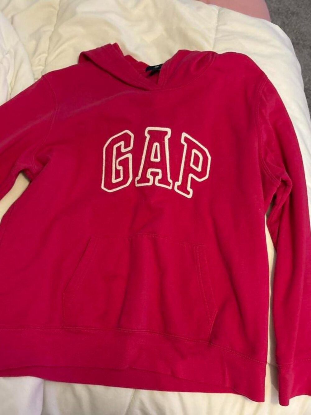 Gap Women's Pink and Red Hoodie